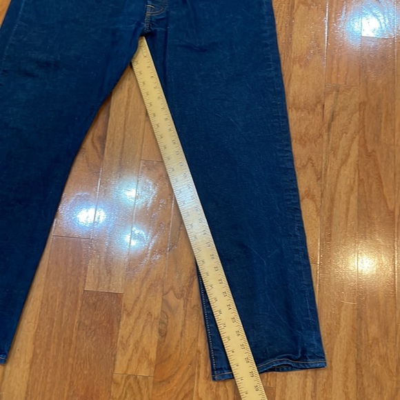 Levi’s 501 Mens 40 x 32 Dark Wash Blue Jeans Button Fly Pockets Western Classic - Picture 5 of 12